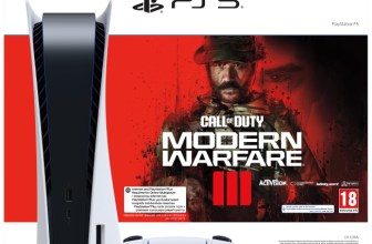 קונסולת משחק סוני פלייסטיישן 5 כולל משחק Sony Call of Duty Modern Warfare III  – גרסת PS5 Blu-ray Edition 825GB