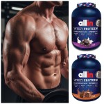 אבקת חלבון אול אין – Allin Whey Protein בטעם קרם עוגיות / שוקולד בלגי