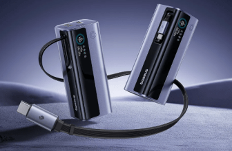 מטען נייד Baseus 145W Power Bank 20000mAh כולל כבל Type C מובנה נשלף!