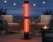 תנור חימום עומד אינפרא אדום 3000W דגם Tower Heat מבית החוויה – צבע שחור