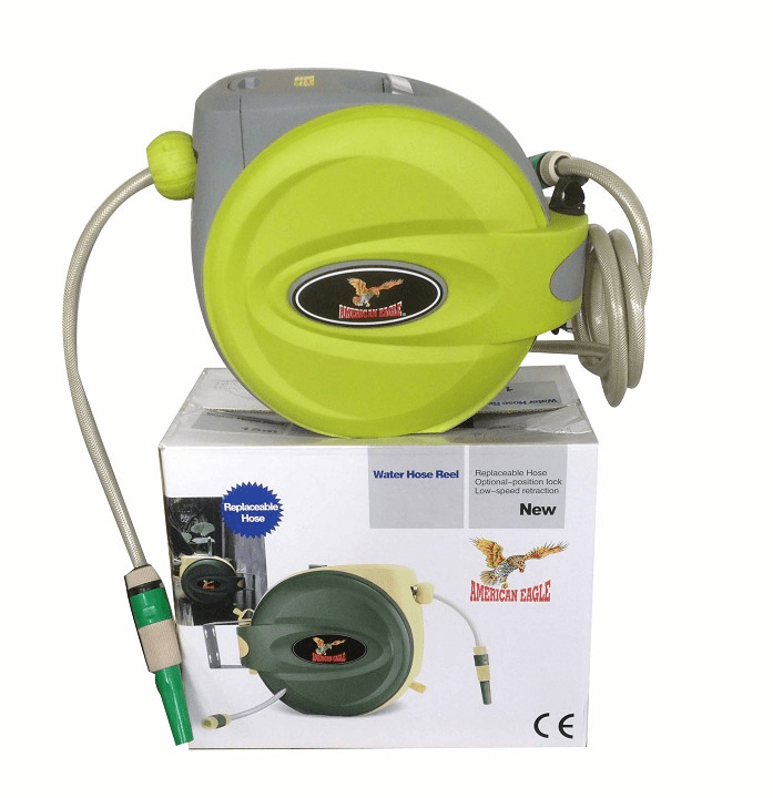 גלגלת השקיה אוטומטית צינור 30 מטר AMERICAN EAGLE 