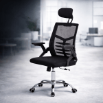 כיסא מנהלים עם מערכת רילקס, בסיס מסתובב ומשענת ראש וידיים מתכווננות מבית Swiss Sky