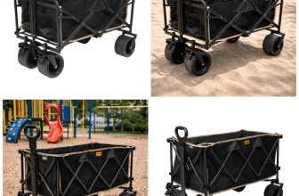 עגלת חוף שחורה 100 ליטר / 200 ליטר מבית JEEP 