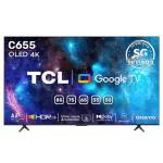 טלוויזיה חכמה 65" TCL QLED טי.סי.אל 65C655 Pro