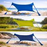 צילייה לים 3×3 Swiss Sky – ציליית חוף קלה ונוחה במגוון צבעים