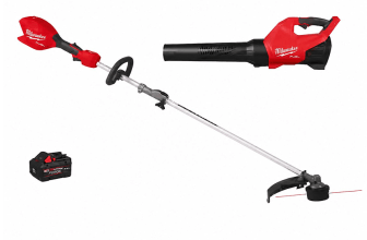 יחידת הנעה Milwaukee M18 FUEL QUIK-LOK  + ראש חרמש + מפוח 3017-20 + סוללה 8AH מסדרת FORGE (ללא מטען)