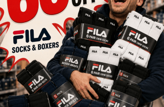 חיסול פריטי המותג FILA ב-60% הנחה!