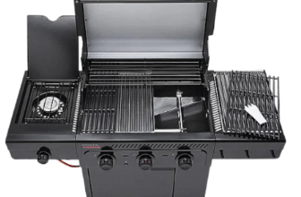 גריל גז 3 מבערים + מבער צד + כיסוי מתנה Char Broil דגם 8070210