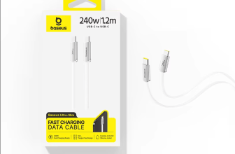 כבל טעינה מהירה Baseus 240W Ulta-Slim USB C TO USB C