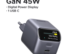 מטען מהיר 45W מבית UGREEN עם צג חכם דגם Ugreen X740