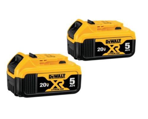 זוג סוללות דיוולט 5 אמפר Dewalt