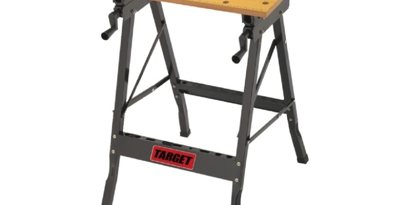 שולחן עבודה מתכוונן מתכת / עץ TARGET