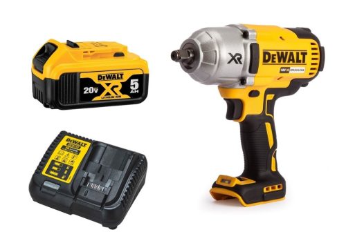 מפתח רטיטה "1/2 דגם DCF899 + סוללה 5AH DEWALT + מטען