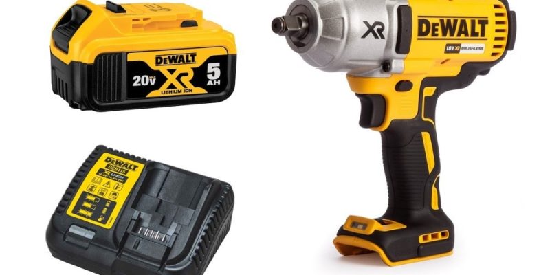 מפתח רטיטה "1/2 דגם DCF899 + סוללה 5AH DEWALT + מטען