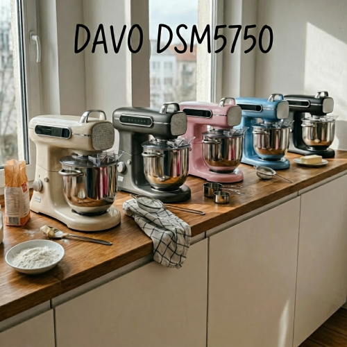 מיקסר מקצועי 7 ליטר 1800W ללישת 3 ק"ג בצק Davo Pro דאבו פרו DSM5750