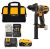 מברגה/מקדחה רוטטת + סוללה 4A מטען סט ביטים ותיק נשיאה DeWalt