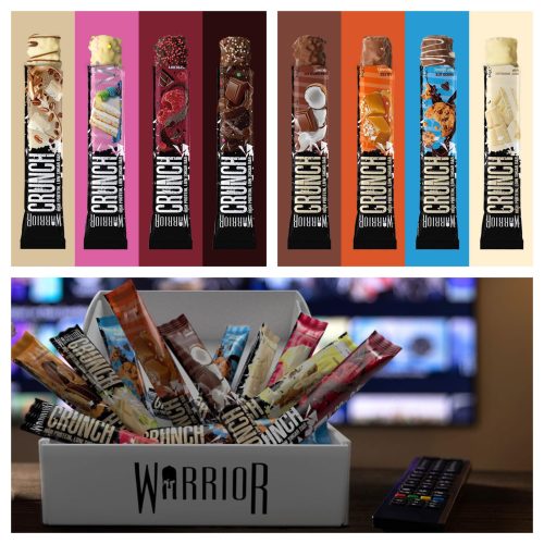 מארז 36 חטיפי חלבון Warrior Crunch – בחירת 3 טעמים!