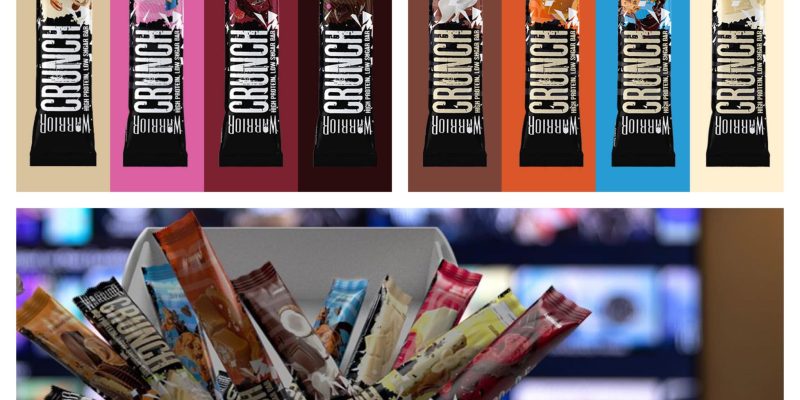 מארז 36 חטיפי חלבון Warrior Crunch – בחירת 3 טעמים!