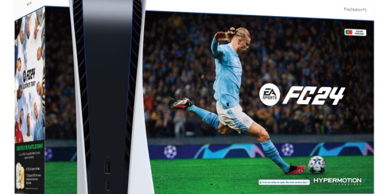 קונסולת משחק Sony PlayStation 5 825GB Bluray Edition + משחק FC 24