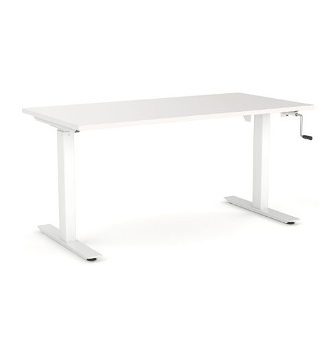 שולחן עבודה מתכוונן ידני עמידה-ישיבה מבית KEISAR קיסר