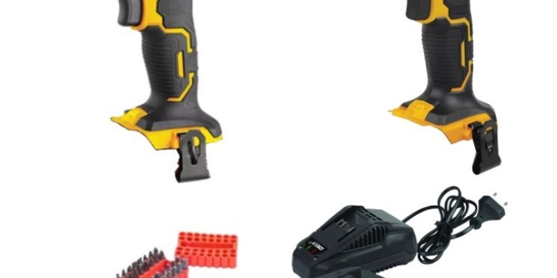 סט אימפקט ומברגה / מקדחה + סוללה 2A ומטען מבית GPT (כולל ביטים)