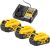 סט שלוש סוללות DEWALT 18V 5Ah + מטען
