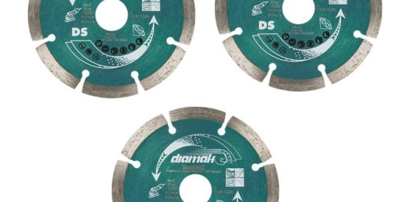 שלושה דיסקים יהלום "4.5 לחיתוך אבן ובטון Makita