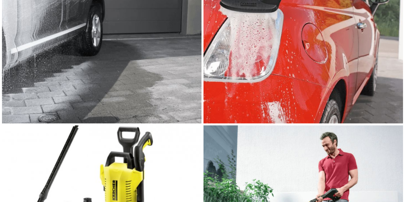 מכונת שטיפה בלחץ 110 באר עם ערכת אביזרים Karcher K2 Power Control Car & Home