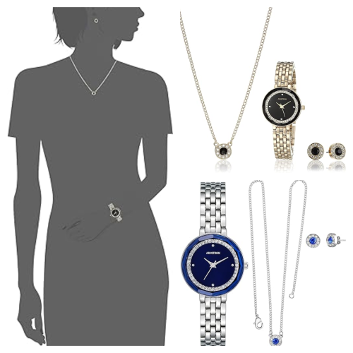 סט שעון + שרשרת + עגילים מבית Armitron