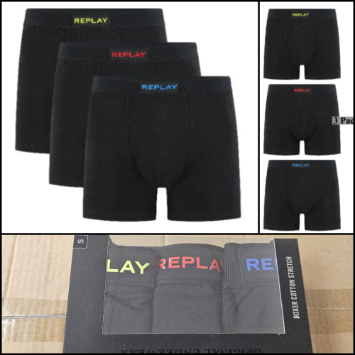 מארז 6 יחידות תחתוני בוקסר גברים REPLAY