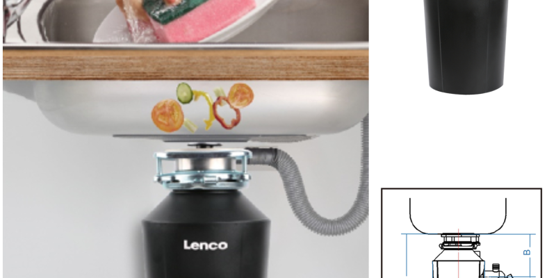 טוחן אשפה לכיור 1 כ"ס דגם LENCO