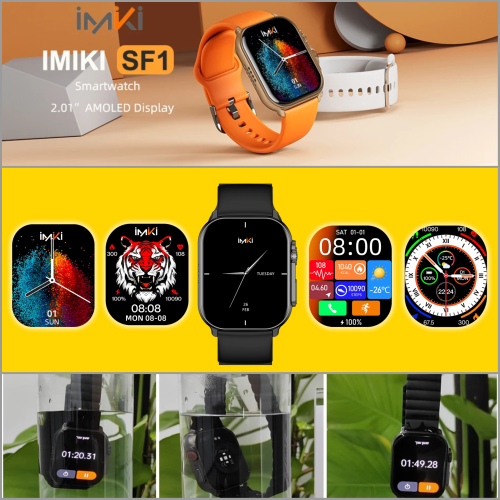 שעון חכם יוניסקס IMIKI SF1 כולל תמיכה בעברית