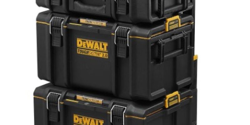 סט ארגזי כלים 3 קומות בגדלים שונים DEWALT מסדרת ToughSystem 2.0