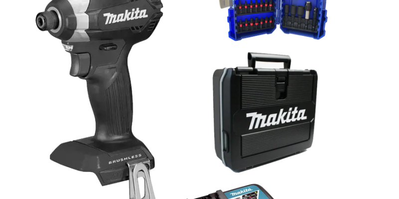 מברגת אימפקט MAKITA 18V DTD153 + סוללה 5A מטען וסט ביטים (מהדורה מוגבלת)