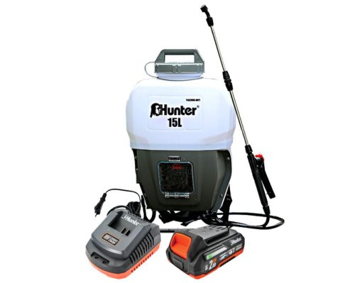 מרסס גב 15 ליטר נטען 18V + סוללה 2.0AH HUNTER + מטען