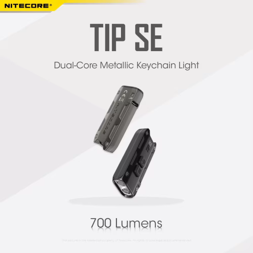 קטן וחוצפן – פנס כיס נטען דגם TIP SE עמיד למים מבית Nitecore