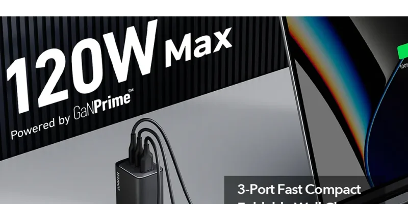 מטען קיר אנקר Anker 737 GaNPrime 120W Triple Port