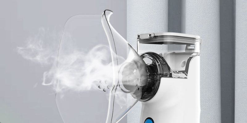 מכשיר אינהלציה נייד (על סוללות) לפעוטות / בוגרים 