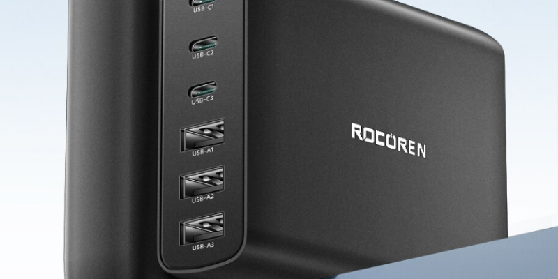 פלאג טעינה Rocoren 100W – שש יציאות!