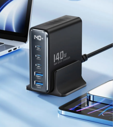 מטען עם סטנד שולחני Toocki 140W GaN
