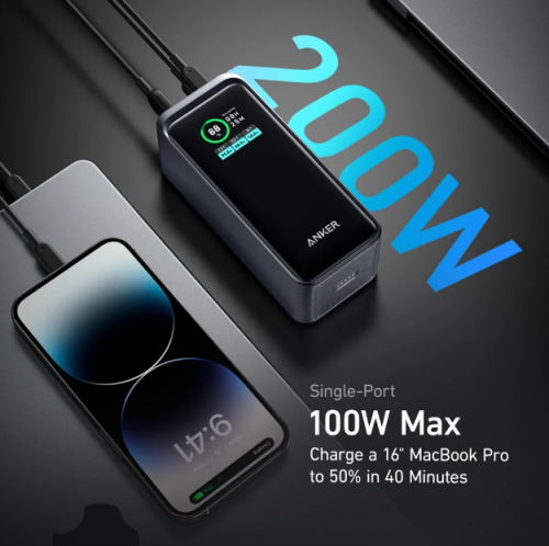 מטען נייד אנקר Anker Prime 735 20000mAh 200W