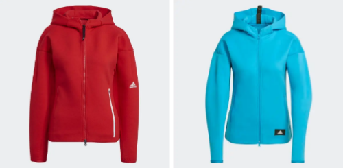 קפוצ'ון אדידס נשים Adidas – צבע אדום / תכלת