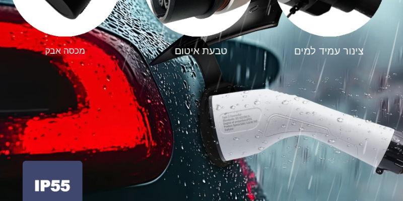 כבל טעינה לרכב חשמלי מסוג TYPE 2 מבית FITMPH 