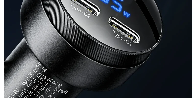 פלאג טעינה לרכב Essager 105W