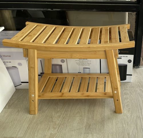 ספסל במבוק לאמבטיה 60 ס"מ