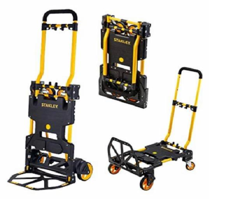 עגלת שירות מתקפלת 2 מצבים ב-1 פלטפורמה ועגלת משא STANLEY דגם FT585