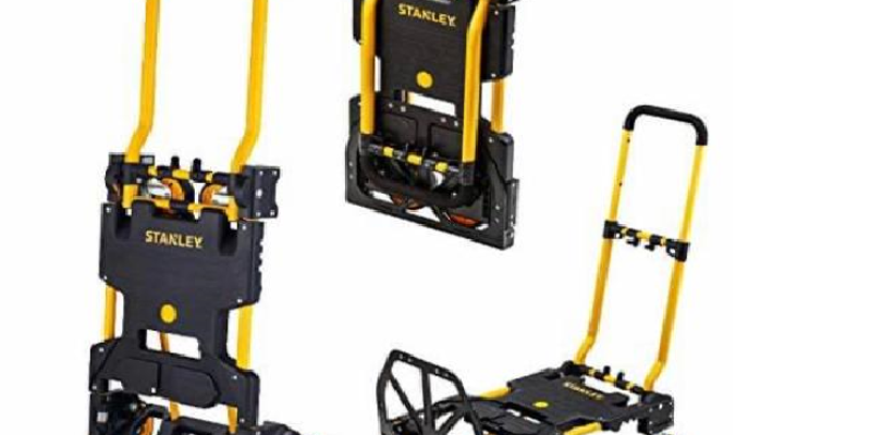 עגלת שירות מתקפלת 2 מצבים ב-1 פלטפורמה ועגלת משא STANLEY דגם FT585