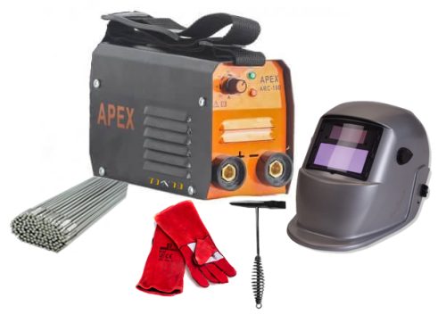 רתכת אלקטרונית 180A + סט כלים לריתוך APEX