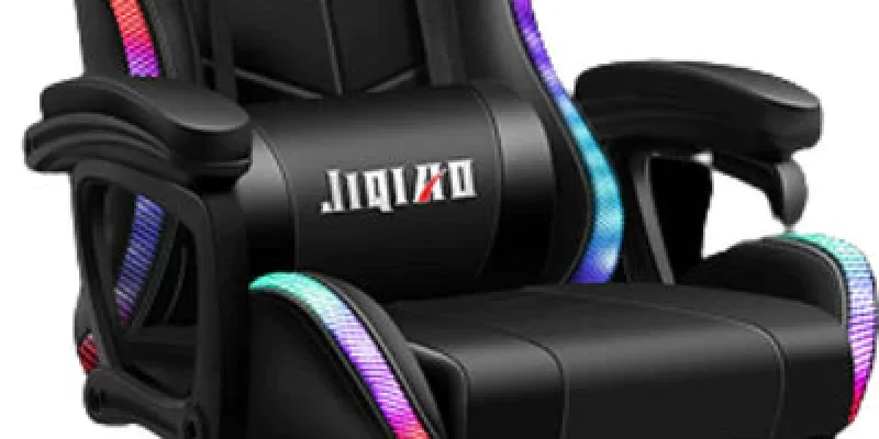 כיסא גיימינג מקצועי GAMER עם תאורת LED