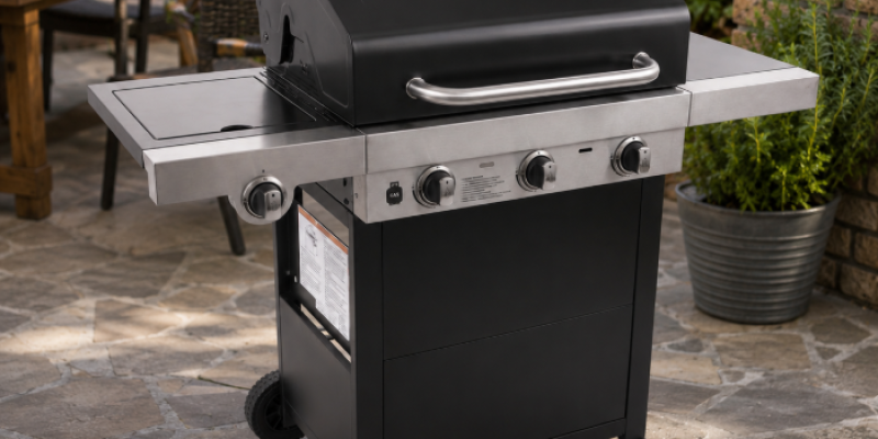 גריל גז 3 מבערים + כירת צד וכיסוי מתנה Char Broil דגם 8073003